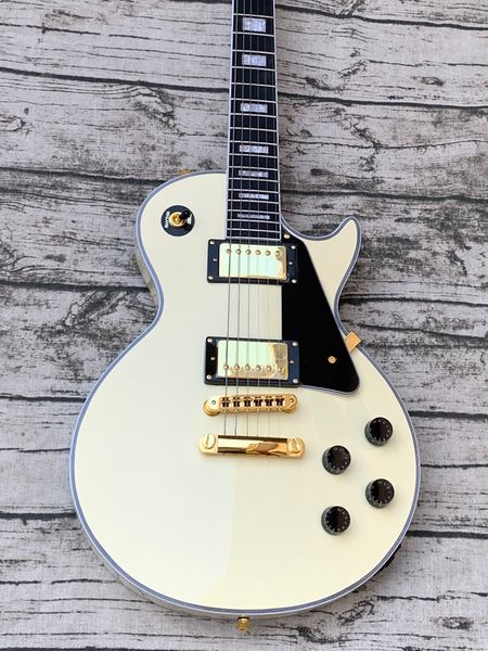 

white electric guitar, one piece body&neck
