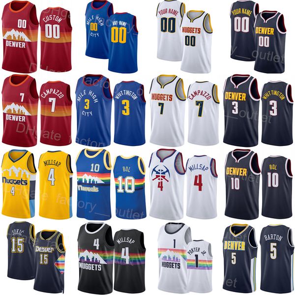 

screen printed basketball jeff green jersey 32 bones hyland 3 facundo campazzo 7 jamychal green 0 austin rivers 25 demarcus cousins 4 zeke n, Black;red