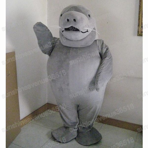 

christmas sea cow mascot costume animal theme character carnival adults outfit halloween party game dress up costume, Red;yellow