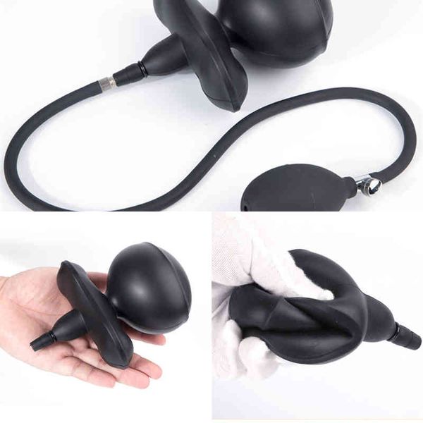 NXY Anal Toys Solp Shop Strapless bout gag Expansão inflável Aberta Bala de escravo de escravos Jogos de adultos para casais 220506