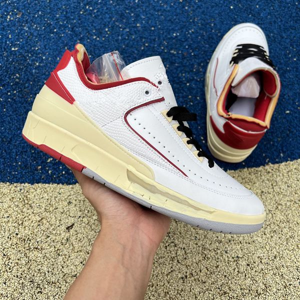

shoes jumpman 2 mens basketball og white varsity red colorway shoelaces dj4375-106 sports trainers sneakers chaussures