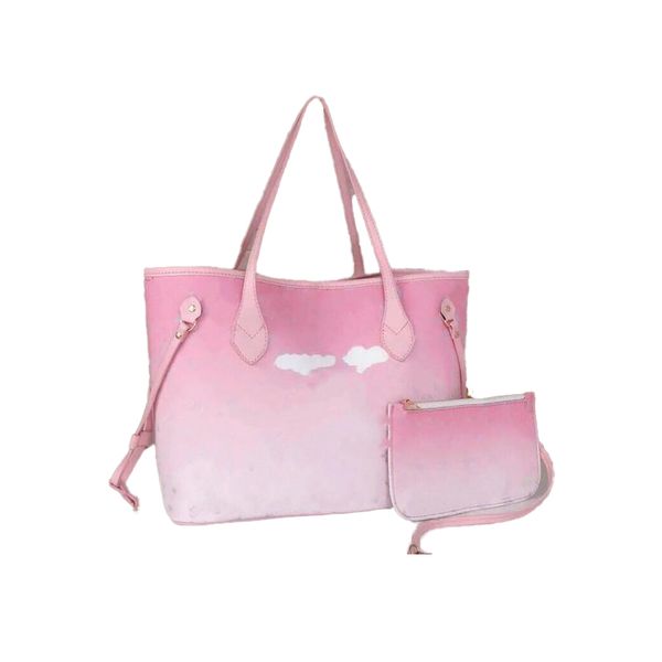 

2-piece set handbag women luxurys designers bags 2021 3 color casual travel large capacity tote bag pu material fashion shoulder bag's