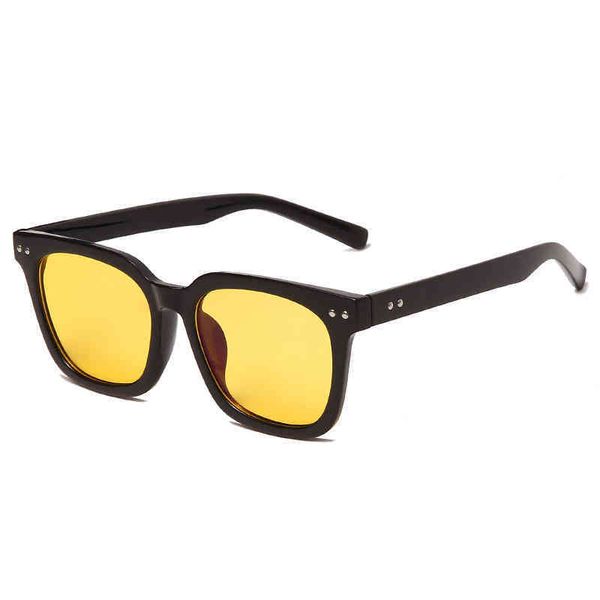 

sunglass women's new fashion square meter nail glass korean men's personalized glass frame sunglass, White;black