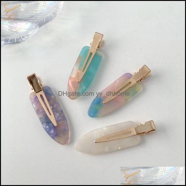 

clamps hair jewelry length 6 cm girls surfboard shape barrettes korean women head wear acetic acid bang claw clips wash dhbrg, Slivery;golden