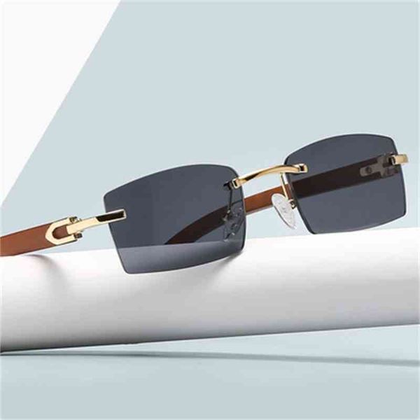 

2022 men custom wood grain color buffalo horn fashion rectangle square sun glass rimls sunglass river gafas de sol, White;black