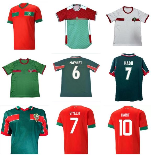 

2022 2023 morocco soccer jerseys marruecos national team hakimi ziyech munir maillot de foot boufal fajr ait bennasser amrabat football shir, Black;yellow