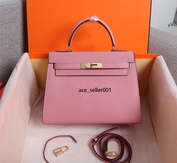 

5a 17 colors princess ladies shoulder bag epsom designer 22cm 25cm 28cm ladies leather handbag handbag kel ly