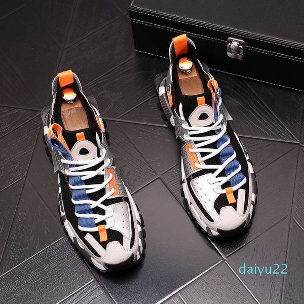 2022 New Spring Breathable Lace Up Sapatos Casuais Verão Vulcanize Dress Shoe Shoe Classics Style Fashion Sneakers