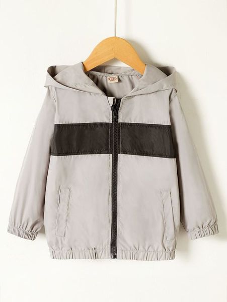 

toddler boys two tone windbreaker jacket she, Blue;gray