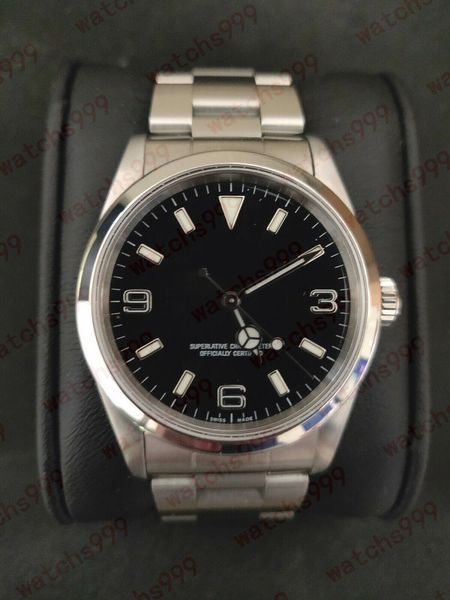 

designer watch jc factory luxury quality explorer i 14270 wristwatch 36 mm w serial 1995 dial 2813 movement automatic mens watches, Slivery;brown