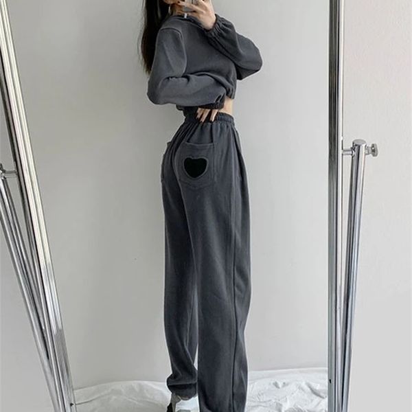 

houzhou harajuku joggers sports pant korean fashion cotton jogging sweatpants spring tracksuit casual trousers 220325, Black;white