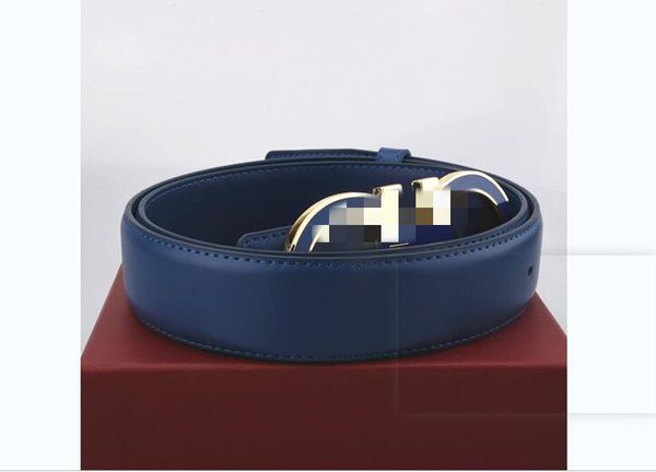 

2022 fashion leather belt luxury accessories smooth buckle men's and women's butt belt jeans designer 3.8cm, Black;brown