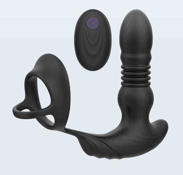 NXY vibrateurs nouveau Anal avec anneau vibrant masseur de Prostate poussée godemichet Anal pour hommes femmes jouets sexuels 0411_voghion.com