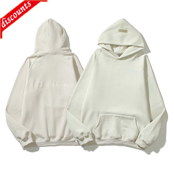 

men's brand fashion trend sweater wholesale essentials multi line high letter loose hoodie casual jacket women's, Black