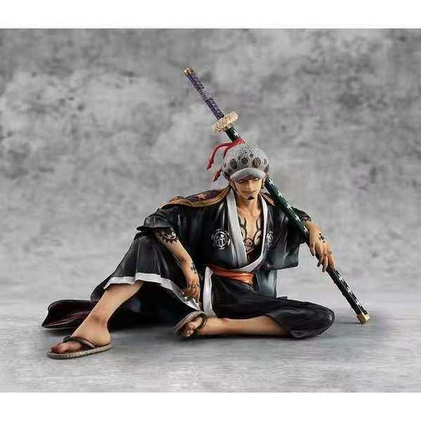 

huiya01 anime one piece trafalgar d water law with heart first generation ver pvc action figure collectible model doll toy gift 23cm q0722