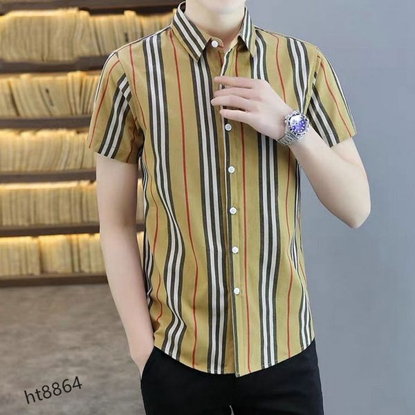 

mens business shirts short sleeve shirts british style slim fit 100% silk fashion dress designer lapel dress -3xl, White;black