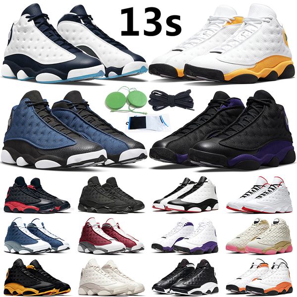 Calzature da trekking jumpman 13 retro Navy uomo Scarpe da basket 13s University Blue Obsidian Red Flint Hyper Royal Starfish Black Cat outdoor mens trainer