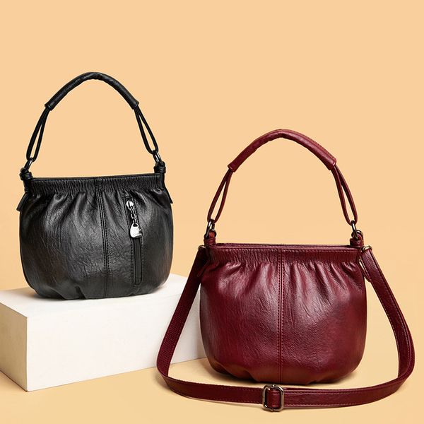 

women shoulder bags handbag totes fashion casual womens bag leather black a8001