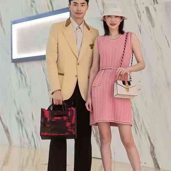 

women's sweaters [] slim knit sleeveless crew neck vest dress with waist chain 3vkt, White;black