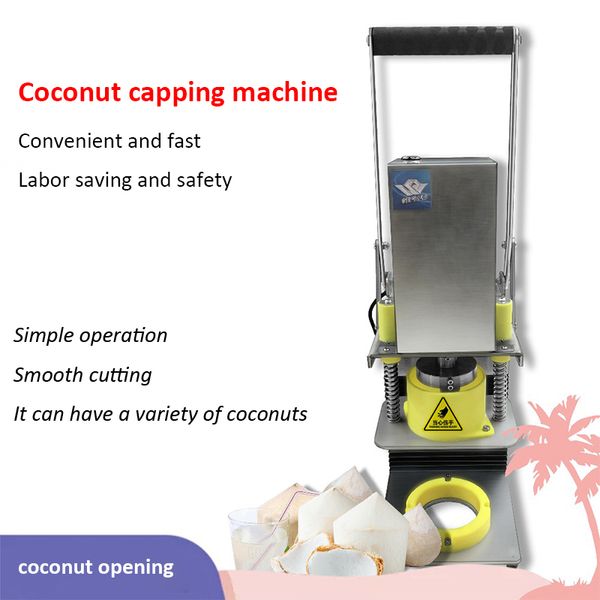 220V 110V Macchina elettrica commerciale per l'apertura della noce di cocco Coconut King Opener Green Coconut Cutter Machine