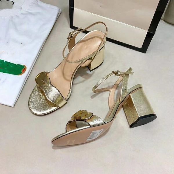 

designer luxury womens sandals calfskin patent leather fashion women high heels dress shoes with box classic wedding party ladies sandal, Black