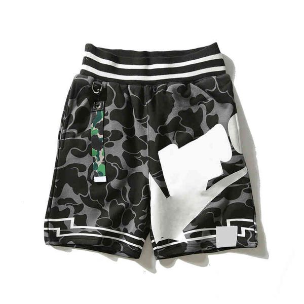 

men's t shirt fashion mens shorts designer summer beach pants young people students camouflage pattern print loose streetwear size m-2x, White;black
