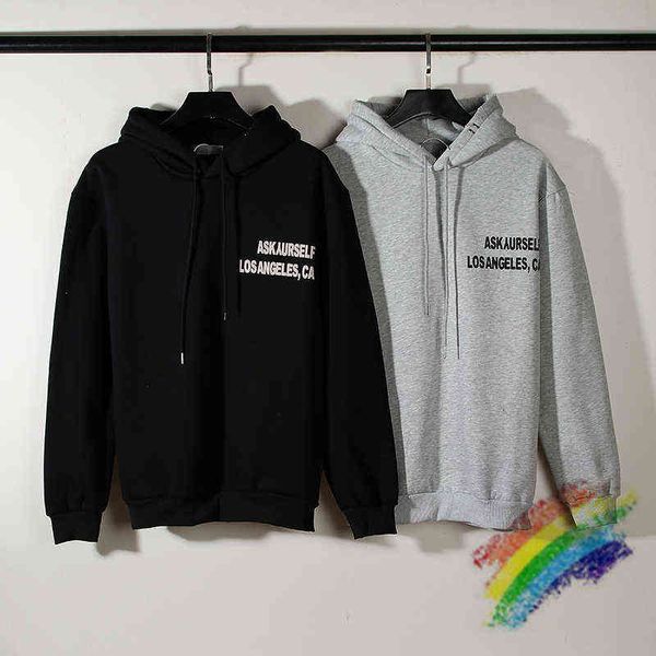 

2022ss askyrself hoodie men women concerned scratched letters print los angeles limited sweater terry hooded sweatshirts t220729, Black