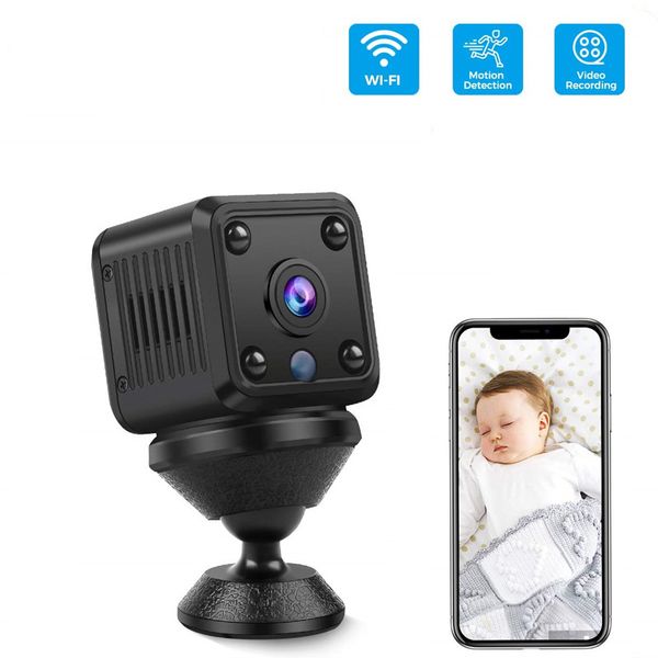 Mini WiFi IP Camera HD 1080P Sorveglianza di sicurezza wireless Micro Cam Visione notturna Smart Home Monitor sportivo Batteria integrata X6 MC61