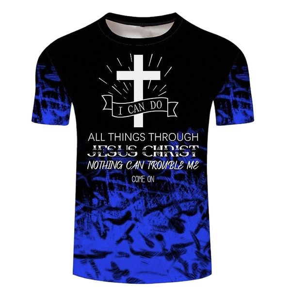 

men's tee t shirt shirt 3d print graphic prints cross plus size crew neck casual daily 3d print short sleeve regular fit basic designe, White;black