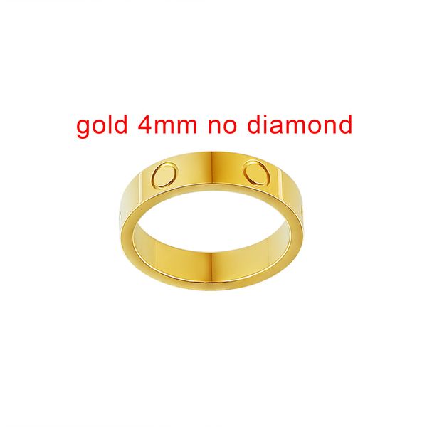 MENS WOMENS LOVE RING MAN 4mm 5mm 6mm Wedding di alta qualità 925S 18K Dimensione 5-11 Impegno in argento di rosa di lussuoso diamante con anelli di banda d'oro Designer CRTIR per W 841