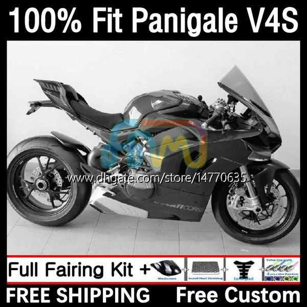 Carrozzeria OEM per DUCATI Panigale V 4 V4 S R V4S V4R 2018 2019 2020 2021 Kit corpo 1DH.45 Street Fighter V4-S V4-R 18-21 V-4S V-4R 18 19 20 21 Stampo ad iniezione Carenatura Grigio lucido