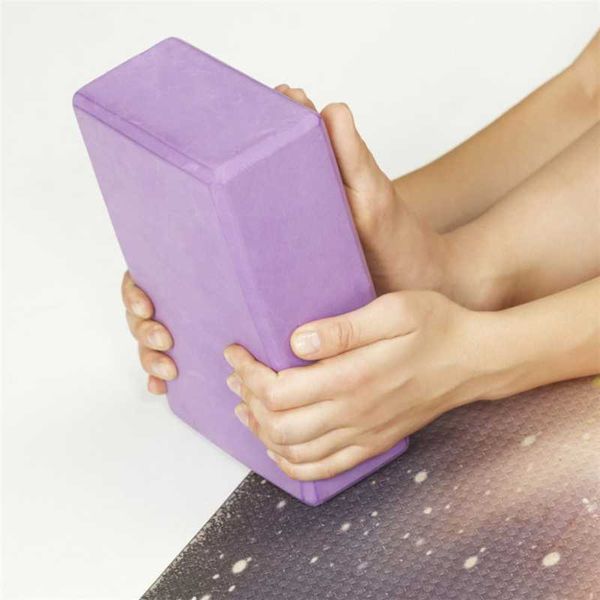 Yoga Blocks EVA Bricks Bolster travesseiro de almofada esportiva Pilates Block suprimentos de exercícios Equipamento de exercício em casa 15*7,5*23cm