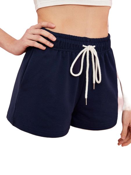 

drawstring waist track shorts w0td#, White;black