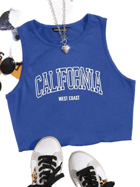 

letter graphic crop tank p2fz#, White