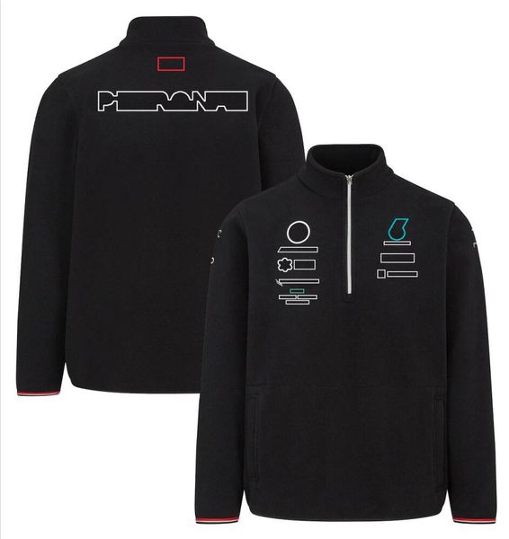 F1 Team Hoodie Formula One Yarım Zip Kazak Sonbahar ve Kış Özel Modelleri Artı Boyut 2022