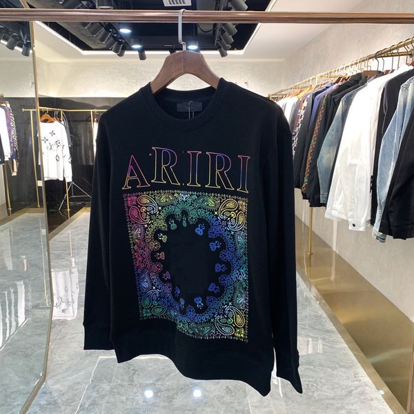 

designer sweater letter printing men sweaters t shirt casual round long sleeve embroidery hoodies face north jacket women mens l0141, Black