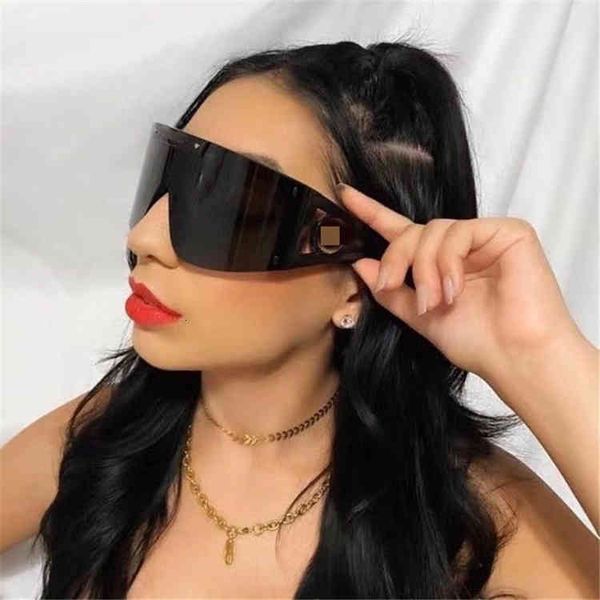 

sunglsses he rn fshion show lrge frme protetive eye str sunglsses, White;black
