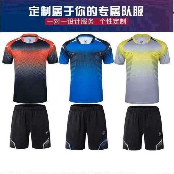 

yuyufan badminton suit women's sports fast drying breathable short sleeved men's table tennis suit gas volleyball suit customizati, Black