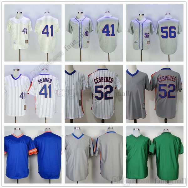 

movie mitchell and ness baseball jersey vintage 41 tom seaver jersey 52 yoenis cespedes 56 tug mcgraw stitched breathable sport sale man, Blue;black