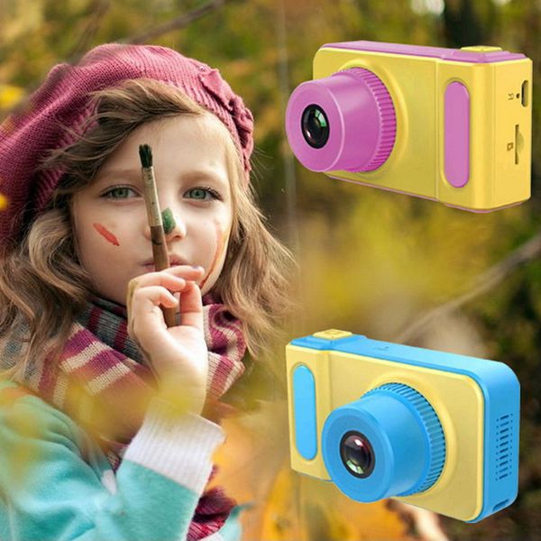 K7 Kids Camera Mini Digital Cam Cute Cartoon cameras for childs Kids Toy Children Gift Birthday Gift Support Multi-Language Com Retail Package