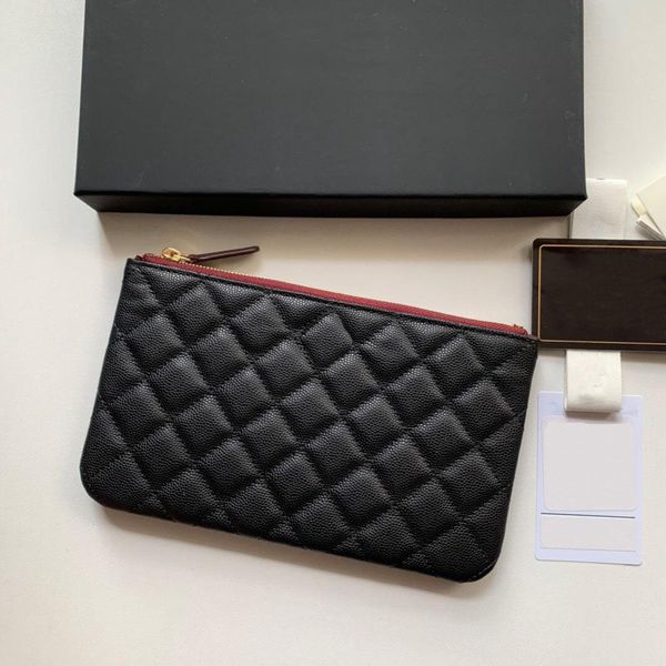 

10a green pink green caviar sheepskin women coin wallet with box luxurys designers wallets woman shoulder bag purese ap1071, Red;black