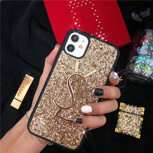 Moda iPhone 13 PROMAX CASE CASE LUGURO MUNCEL Set Set Letter Design para 11 12 Promax 7 8 x xs xr mais capa de telefone