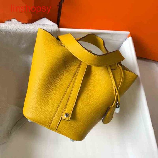 

herme bags picotinslocks bags 18 22 26cm bag fashion simple 18cm vegetable basket bucket lychee gra