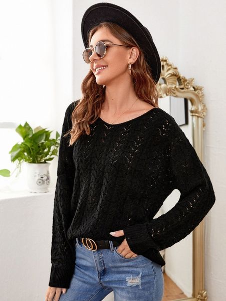 

v cut backless button sweater 09hd#, White;black