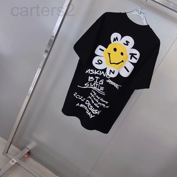 

women's t-shirt designer 22 spring and summer new small daisy letter single print design short sleeve ylxz, White