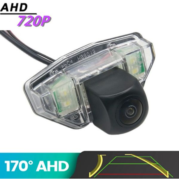 

ahd 720p trajectory fisheye reverse car rear view camera for honda crv 2007 - 2010 new fit (hatchback) 2008 -2011 reverse vehicle monitor