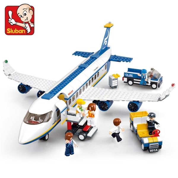 463pcs aeroporto da cidade Airbus Aircrane Airplane Plane Brinquedos Avion Modelo Bloco de construção Bricks Toys educacionais para crianças 220715