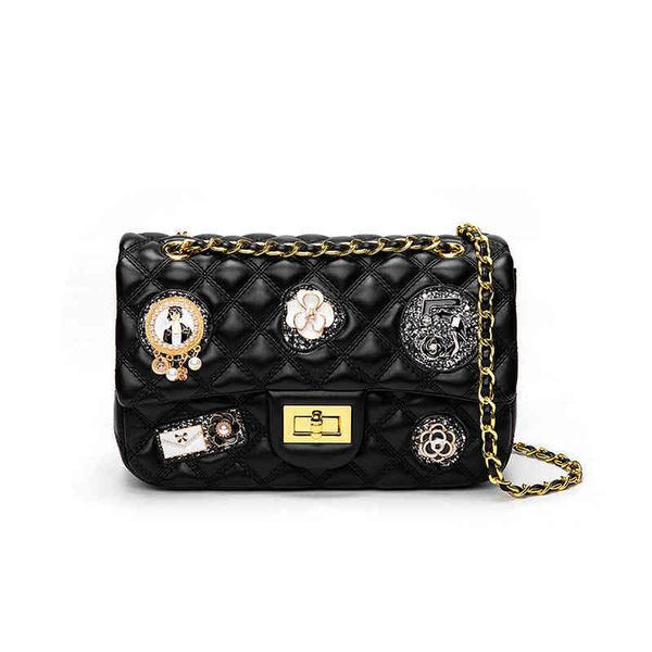 

new style badge chain modern small messenger for women trend female shoulder fashion ladies crossbody bags handbags