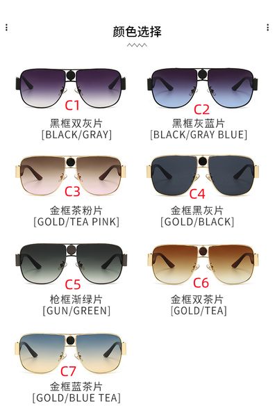 

new style men's and women's same designer sunglasses fashion trend leisure uv protection glasses travel and vacation spectacles 20, White;black