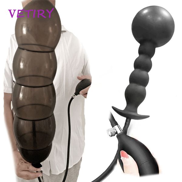 Riesige aufblasbare Anal Plug Vagina Anus Expansion sexy Spielzeug Für Männer Frauen Hintern Prostata Massage Eingebaute Separate Pumpe